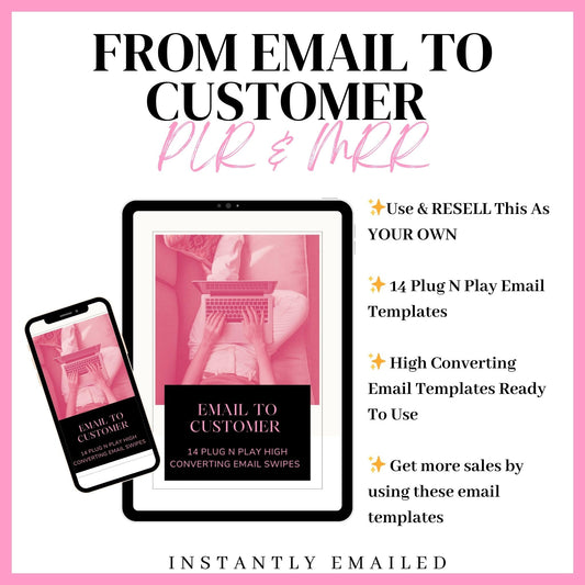 DFY From Email to Customer Templates - The Self Made CEO -