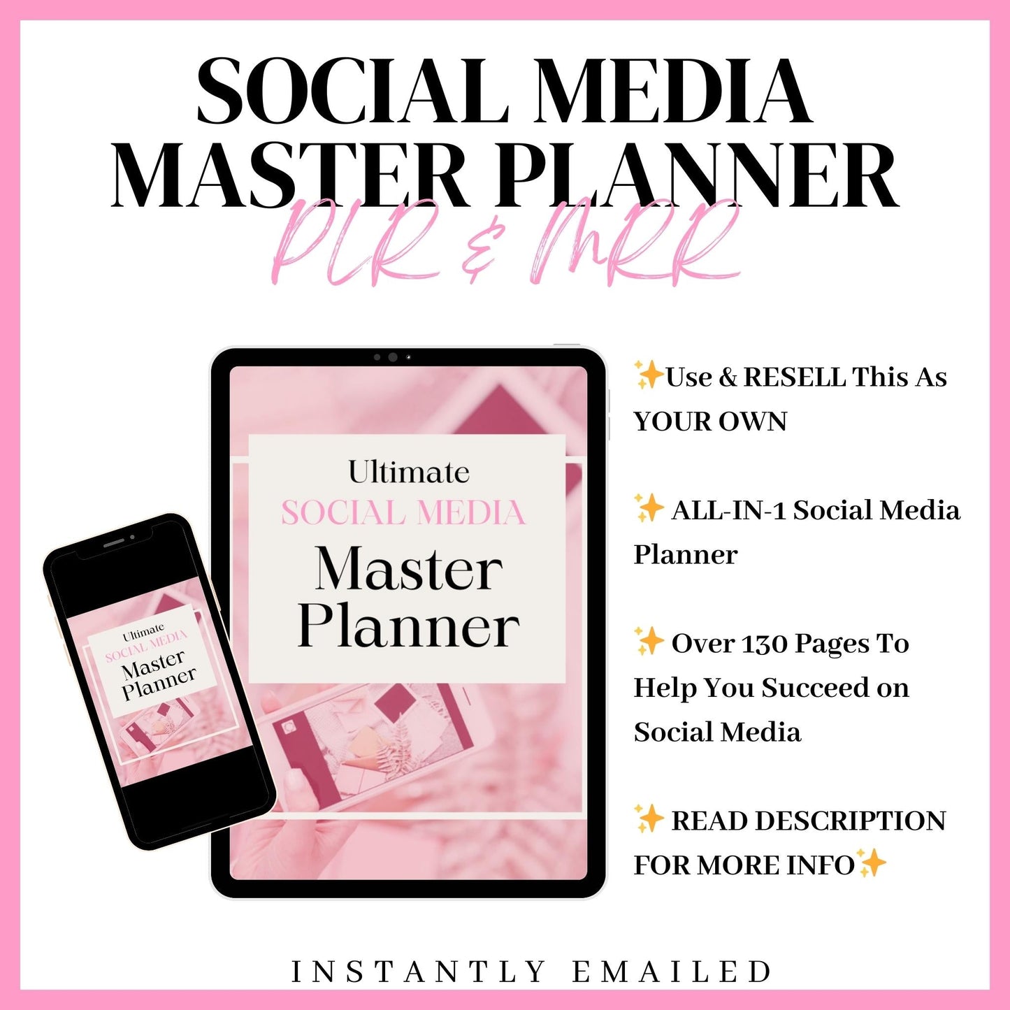 DFY The Ultimate Social Media Planner - The Self Made CEO -