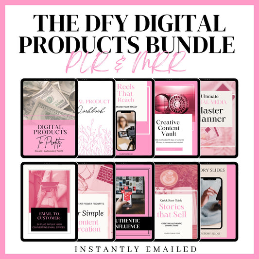 DONE FOR YOU Digital Products Bundle PLR & MRR - The Self Made CEO -
