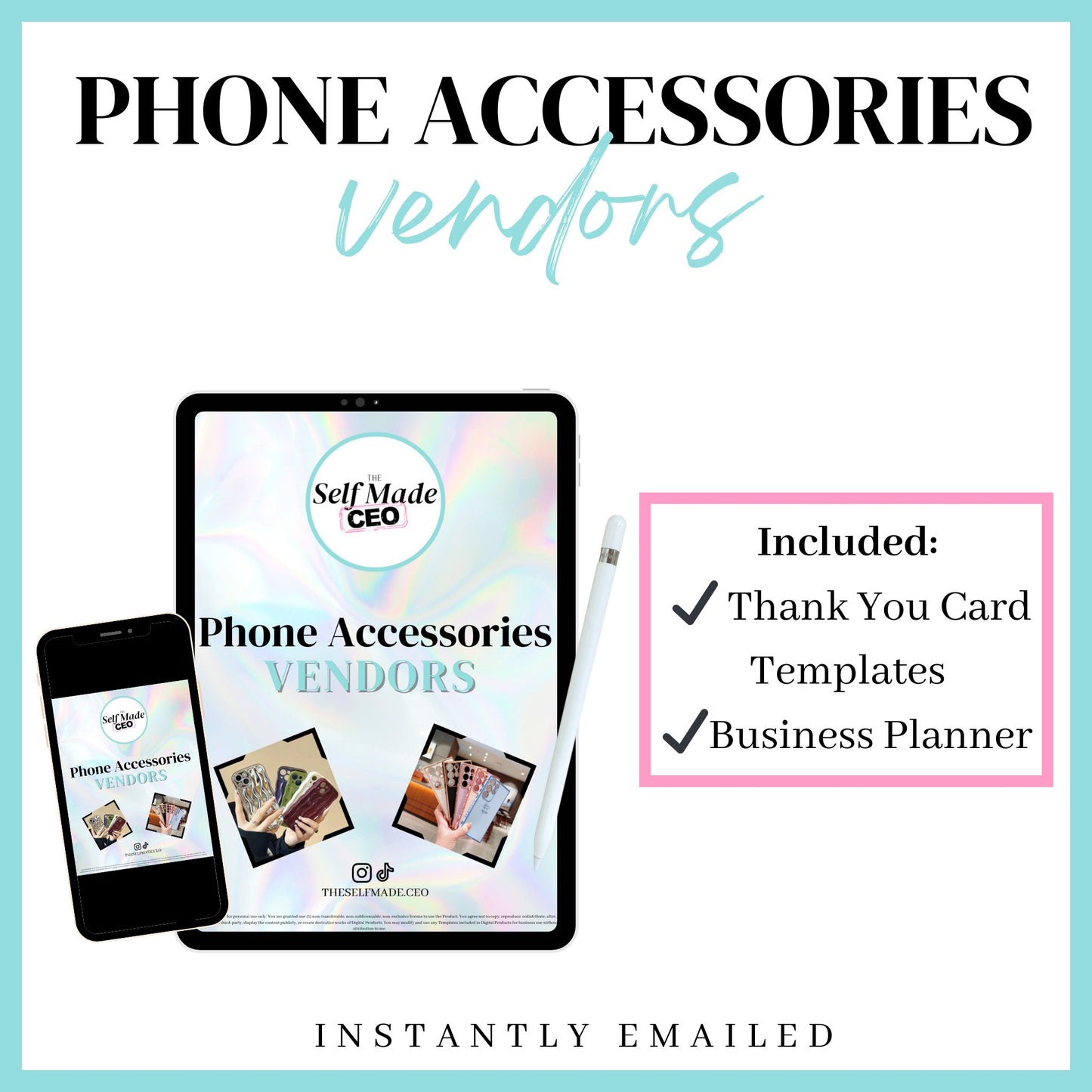 Phone Accessories Vendors - The Self Made CEO -