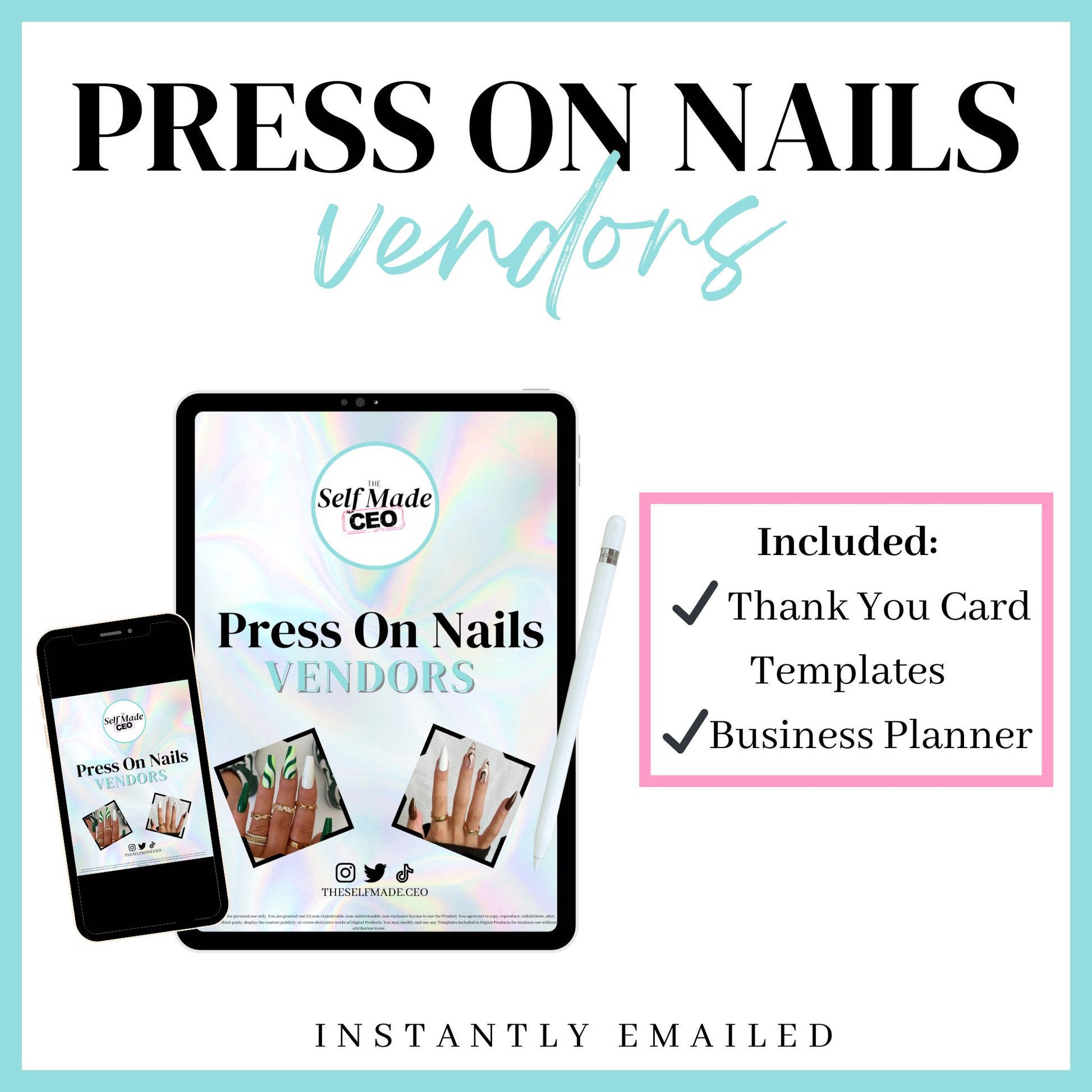 Press On Nails Vendors - The Self Made CEO - press on nails vendors